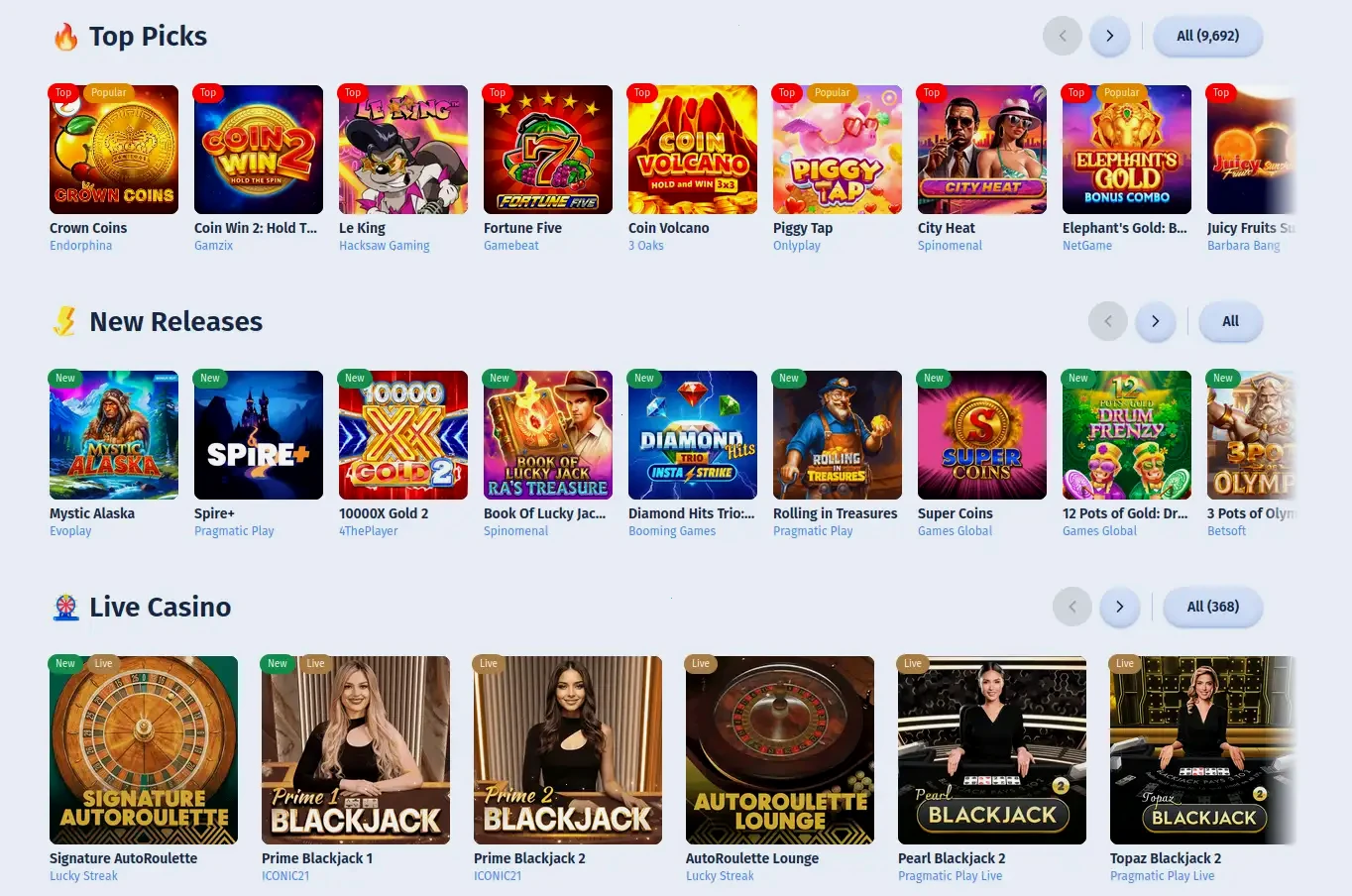 Wbetz online casino spelaanbod en bonussen